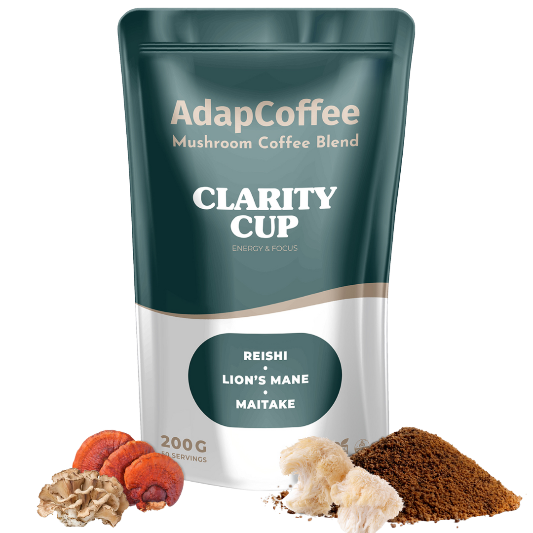 Clarity Cup – Adaptogenic Mushroom Coffee | AdapCoffee Clarity Cup – Adaptogenic Mushroom Coffee | AdapCoffee